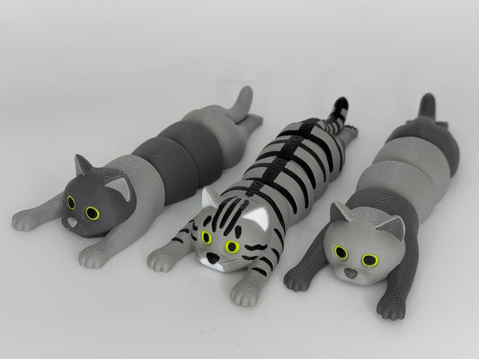 Set flexible Katzen getigert & flexible Katzen zweifarbig